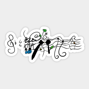 Music is a story Sticker